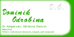 dominik odrobina business card